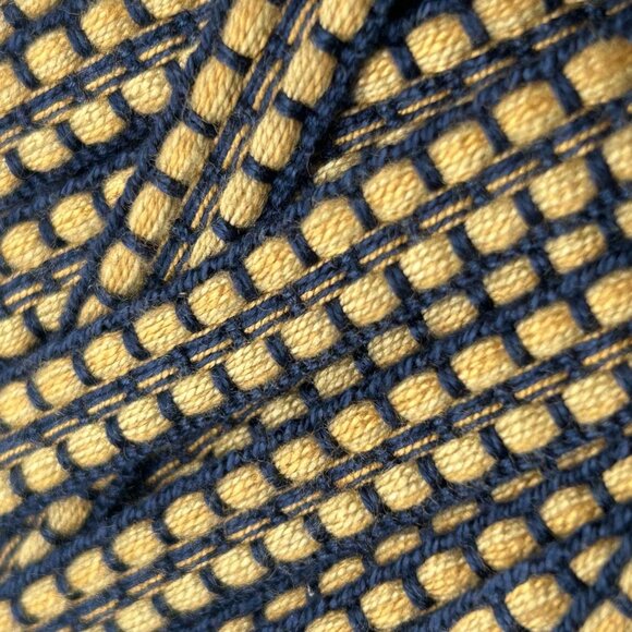 3+ Yards Ornate Bi Color Ribbon Trim Craft Lace Sewing Blue & Yellow - Picture 5 of 5
